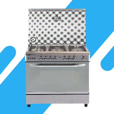 بوتاجاز رويال سيزر 2010318 5 شعلات 80 سم – كاست بمروحة للفرن