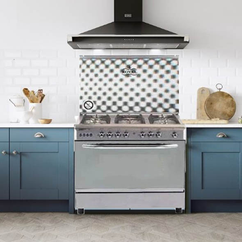 بوتاجاز رويال سيزر 2010318 5 شعلات 80 سم – كاست بمروحة للفرن