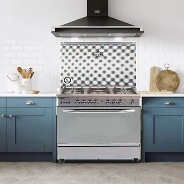 بوتاجاز رويال سيزر 2010318 5 شعلات 80 سم – كاست بمروحة للفرن