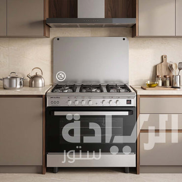 بوتاجاز رويال (Royal) 90 × 60 سم 5 شعلة ستانلس ستيل – أمان كامل + حوامل زهر – موديل  2010323