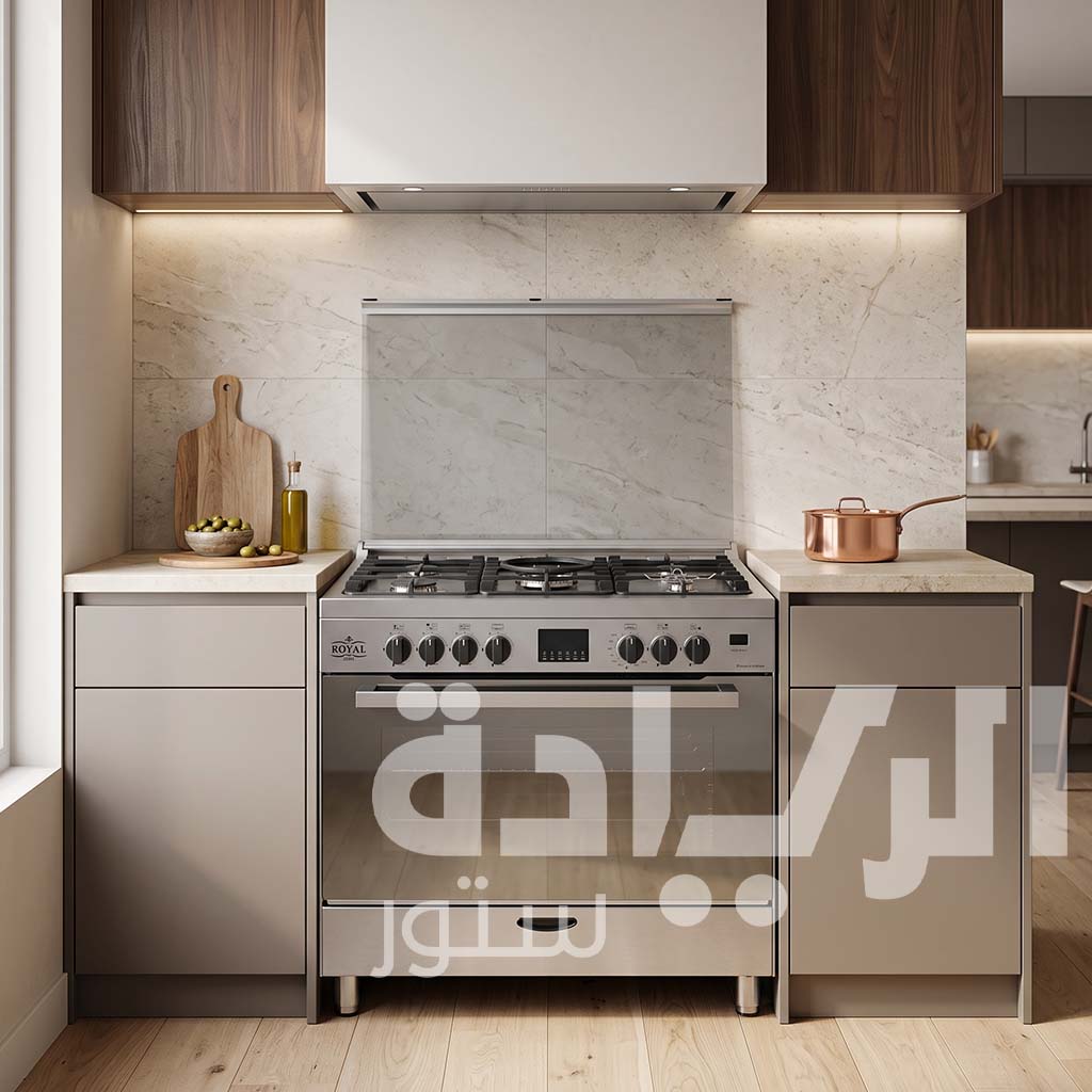 Royal Professional 5-Burner Gas Cooker 90×60 cm Stainless Steel – Model 2010325