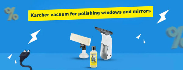 Goodbye to glass stains! Karcher Window and Mirror Vacuum Cleaner (WV 1 Plus) | Al Reyada Store