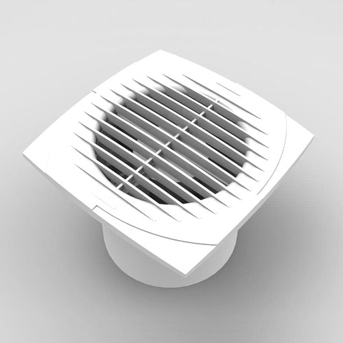 شفاط هواء ديكور 5 بوصة | للحمامات والجبسيون بورد | تدفق هواء قوي من زيفين