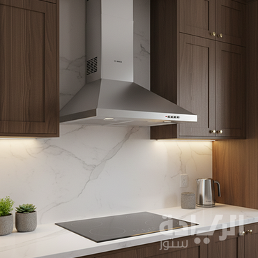 شفاط مطبخ بوش حائط سيريس 2 – ستانلس ستيل 60 سم – قوة شفط 350 م³/ساعة