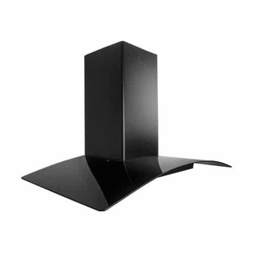 شفاط زجاجي بيورتي – مقاس 90 سم، قوة شفط 750 م³/ساعة، ستانلس ستيل أسود، إضاءة LED - CAPPE BL