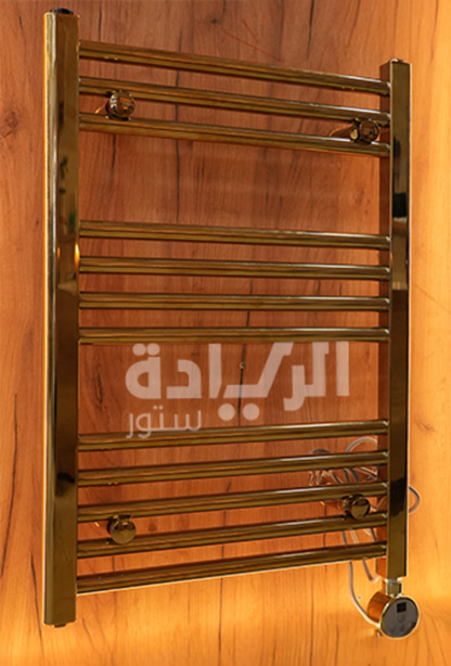 دفاية كهربائية ذهبية بيورتي 300 وات - تصميم أنيق وتجفيف مناشف الحمام