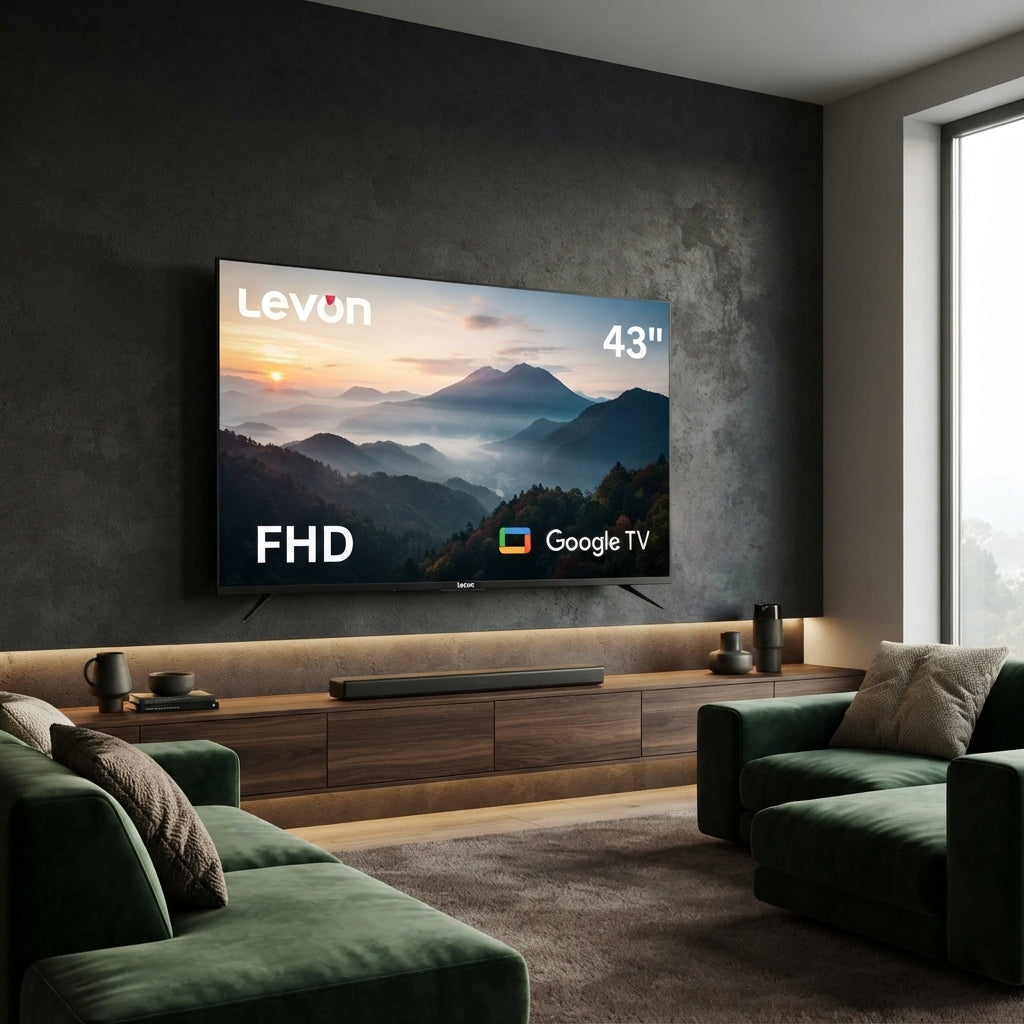 Levon 43-inch Smart FHD TV with Google TV, Built-in Receiver and Multiple Ports – Model 3020805