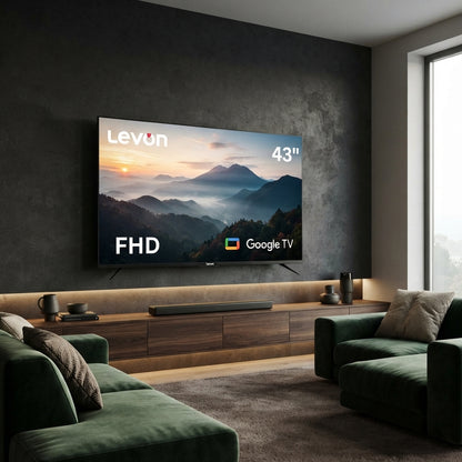 Levon 43-inch Smart FHD TV with Google TV, Built-in Receiver and Multiple Ports – Model 3020805