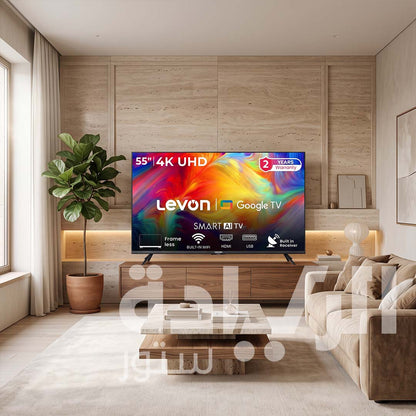 Levon 55 Inch Smart Frameless 4K UHD TV with Smart System and Built-in Receiver – Model 3020807