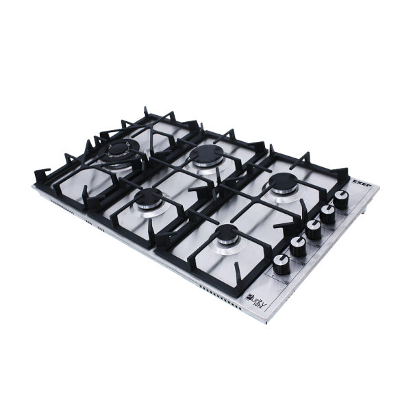 مسطح غاز بلت إن 90 سم من بيورتي – 5 شعلات – ستانلس ستيل – إشعال إلكتروني – موديل – HPT905S