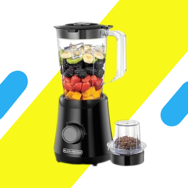 خلاط بلاك اند ديكر مع مطحنة – 500 وات – 1.5 لتر – أسود - موديل – BX530-B5