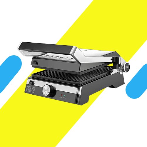 شواية بلاك أند ديكر كهربائية – 2000 واط – فضي/أسود – موديل – CG2000