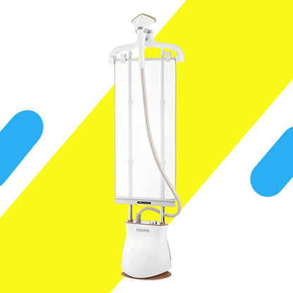 مكواة بخار رأسية بلاك أند ديكر – 2400 وات، عمودين ألومنيوم، أبيض - موديل - GST2400-B5