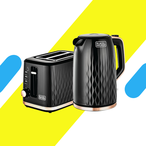 كاتل بلاك اند ديكر مع توستر، 2 شريحة، 870 وات، 2200 وات، اسود - MBF90-B5