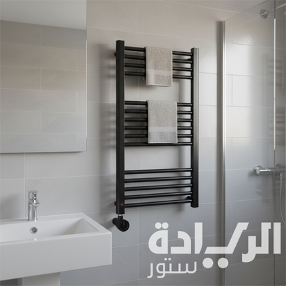 دفاية كهربائية سوداء بيورتي 50*90 - بقوة 400 وات لتدفئة فعّالة وتصميم أنيق