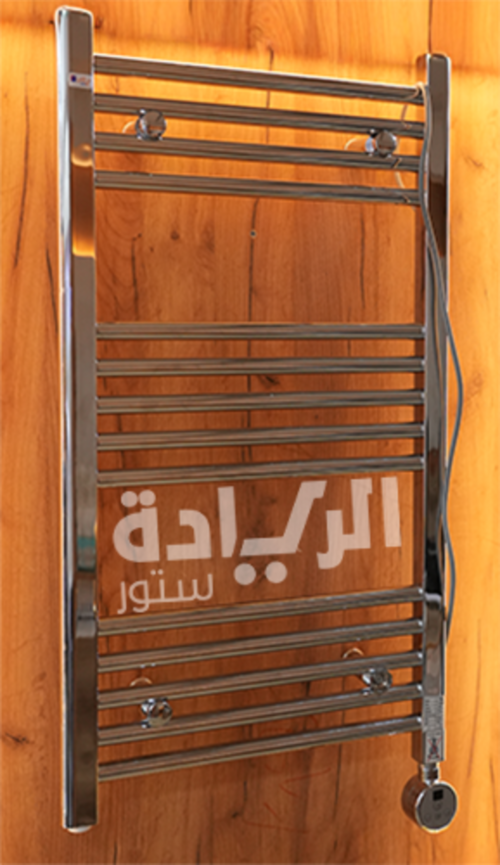 دفاية كهربائية فضية 400 وات - تصميم أنيق وتجفيف مناشف الحمام