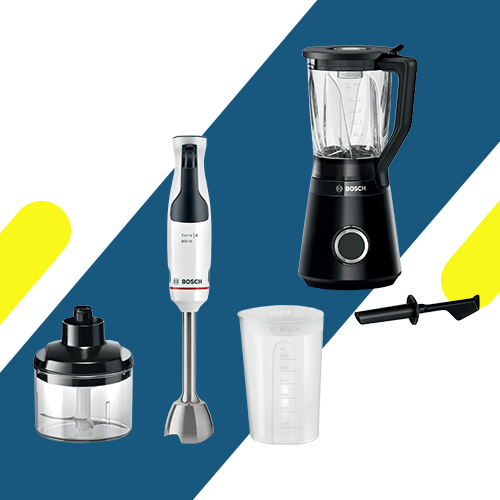 طقم أجهزة مطبخ بوش هاند بلندر + خلاط موديل MSM4W420 - MMB6172B