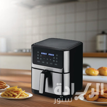 قلاية هوائية بريفا 8 لتر – 10 برامج ذكية – تقنية الحمل الحراري – تحكم حراري متدرج موديل - AF 1800-BH008