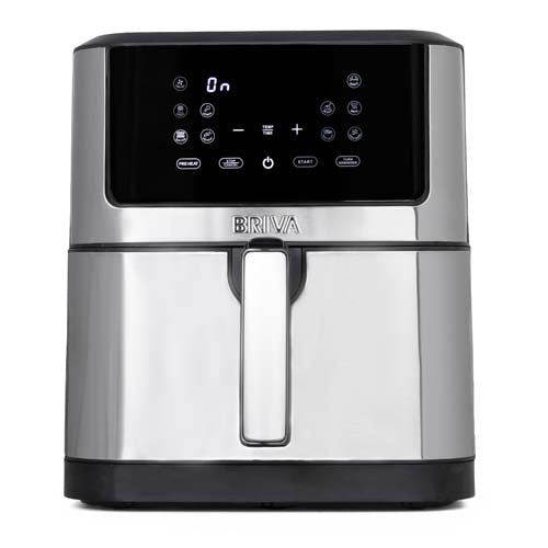 قلاية هوائية بريفا 8 لتر – 10 برامج ذكية – تقنية الحمل الحراري – تحكم حراري متدرج موديل - AF 1800-BH008