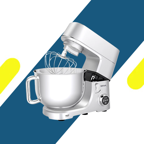 ماكينة عجن BRIVA KNEADING MACHINE SMART CHEF 1800-BH145 بوعاء 7 لتر وشاشة لمس