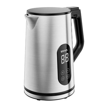 غلاية مياه كهربائية بريفا BRIVA WK190 - TEMP CONTROL ستانلس ستيل مزدوجة الطبقة بسعة 1.7 لتر مع شاشة رقمية