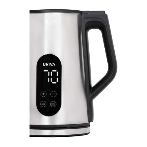 غلاية مياه كهربائية بريفا BRIVA WK190 - TEMP CONTROL ستانلس ستيل مزدوجة الطبقة بسعة 1.7 لتر مع شاشة رقمية