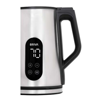 غلاية مياه كهربائية بريفا BRIVA WK190 - TEMP CONTROL ستانلس ستيل مزدوجة الطبقة بسعة 1.7 لتر مع شاشة رقمية