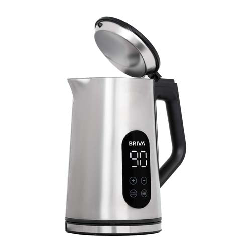 غلاية مياه كهربائية بريفا BRIVA WK190 - TEMP CONTROL ستانلس ستيل مزدوجة الطبقة بسعة 1.7 لتر مع شاشة رقمية