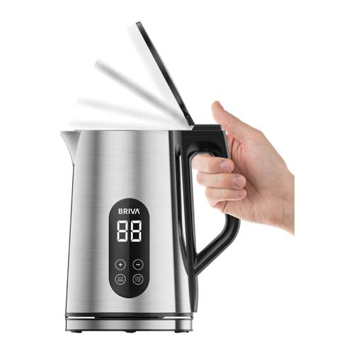 غلاية مياه كهربائية بريفا BRIVA WK190 - TEMP CONTROL ستانلس ستيل مزدوجة الطبقة بسعة 1.7 لتر مع شاشة رقمية