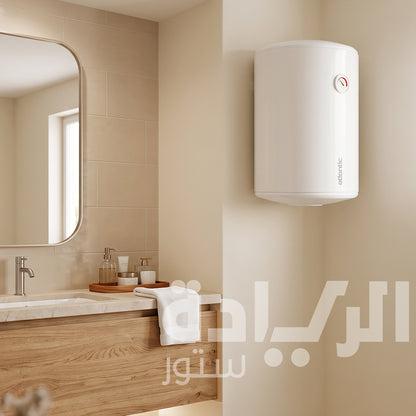 سخان مياه كهربائي كونسبت اتلانتيك، 50 لتر، ابيض - 1500 وات - 8414050