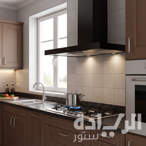 شفاط مطبخ بيورتي - لون أسود – 60 سم، قوة شفط 850 م³/ساعة، إضاءة LED، 3 سرعات - FLATO PRO BL 60 CM