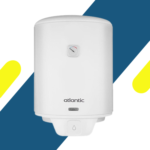 سخان مياه كهربائي اتلانتيك اوبرو، 50 لتر، ابيض - 2000 وات - 8413680