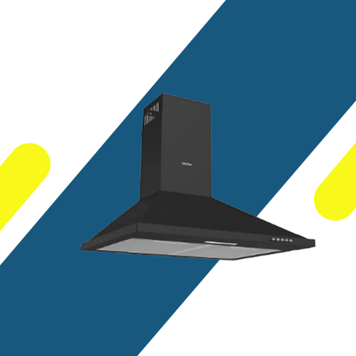 Sympher Pyramid Cooker Hood, 60 cm, Black, 500 m³/h Suction Power, Turkish - 8663SM
