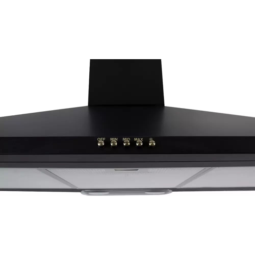 شفاط مطبخ سيمفر 90 سم هرمي أسود بالكامل، قوة شفط 500 م³/ساعة، فلتر كربون – موديل – SM8963