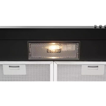 شفاط مطبخ سيمفر 90 سم هرمي أسود بالكامل، قوة شفط 500 م³/ساعة، فلتر كربون – موديل – SM8963