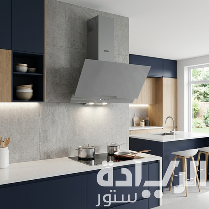 شفاط تيفا (Teva) ديكوري 90 سم – رمادي – قوة شفط 800 متر مكعب – 4 سرعات – موديل 90-2 GTC-850-GREY