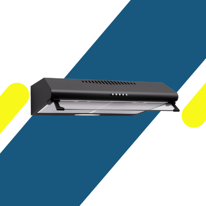 شفاط سيمفر (Simfer) كلاسيك 90 سم - قوة شفط 520 م³/ساعة ستانلس أسود – 2 9001 BL90