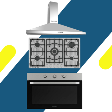 طقم بلت إن إيكوماتيك - مسطح غاز إيكوماتيك بلت إن 90 سم - موديل - S933C + فرن بلت إن إيكوماتيك 90 سم غاز - موديل - G9504T + شفاط مطبخ إيكوماتيك – 90 سم – قوة شفط 1000 م³/ساعة - موديل – H9210AB