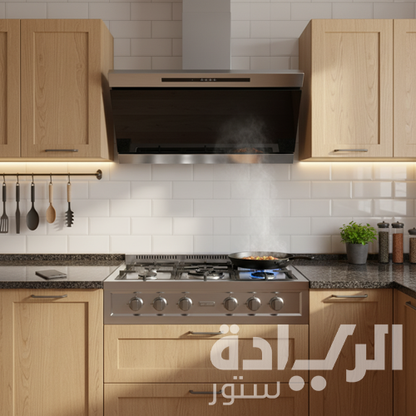 شفاط مطبخ بيورتي بلت ان، 90 سم، فضي- قوة شفط 1000 متر مكعب/ساعة - موديل - GLASSO 90cm