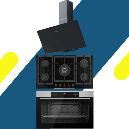 طقم بلت إن إيكوماتيك - مسطح غاز إيكوماتيك بلت إن 92 سم - موديل - S937XLC + فرن بلت إن إيكوماتيك 90 سم غاز - موديل - G9604TDX + شفاط مطبخ إيكوماتيك – 90 سم – قوة شفط 1000 م³/ساعة - موديل – H910ZT