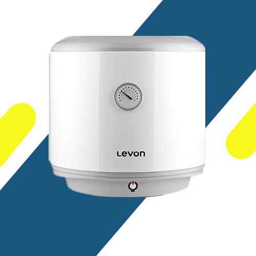 سخان مياه كهربائي ليفون 30 لتر، أبيض - 1500 وات، موديل 9311410 – كفاءة عالية وتصميم أنيق