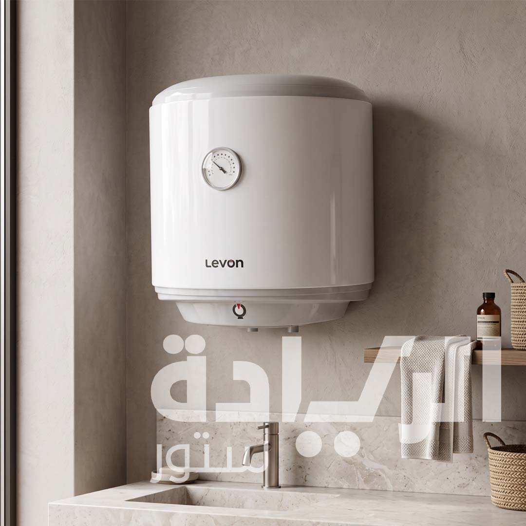 Levon Electric Water Heater, 30 Liters – 1200 Watts – White – Model 9311550