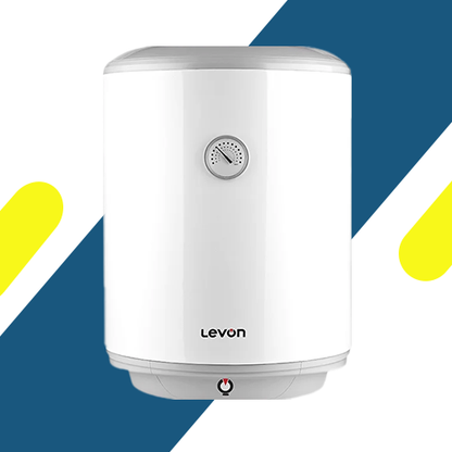 Levon Electric Water Heater 50 L, White - 2000W, Model 9412820 – High Efficiency and Elegant Design