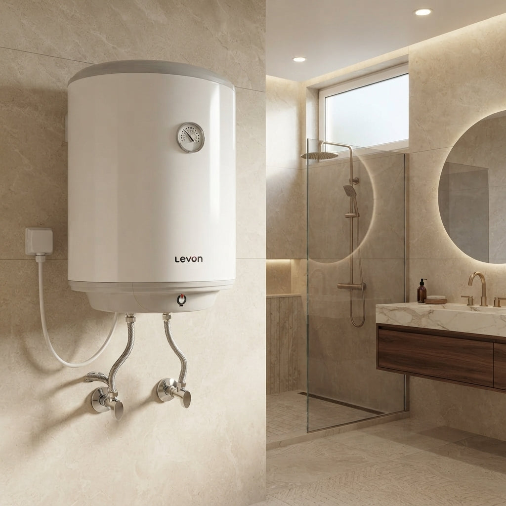 Levon Electric Water Heater 50 L - 1500W - White - Model 9413090