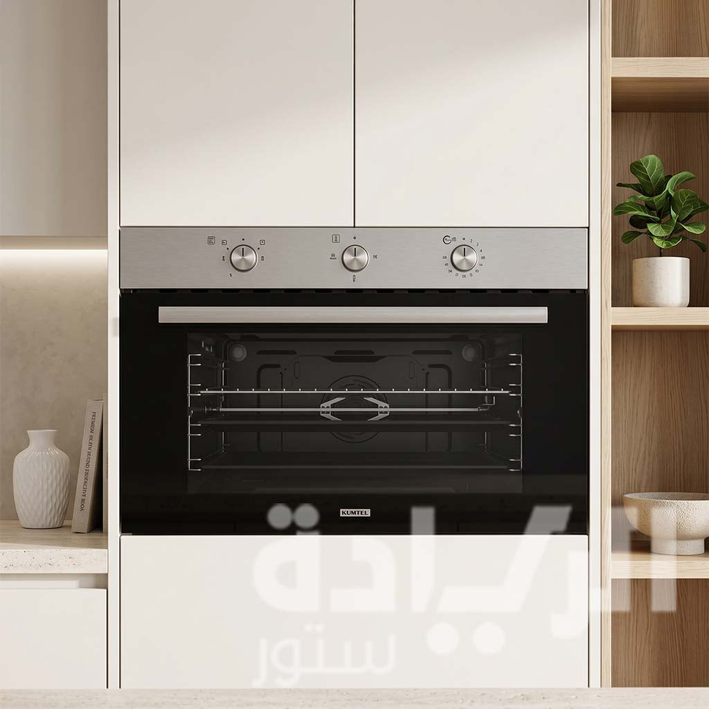 Kumtel 90cm Gas Built-in Oven – Full Safety and Electric Grill (Black) A9-GGT