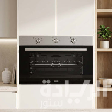 فرن بلت إن غاز كومتيل (Kumtel) 90 سم – أمان كامل وشواية كهرباء (أسود) A9-GGT