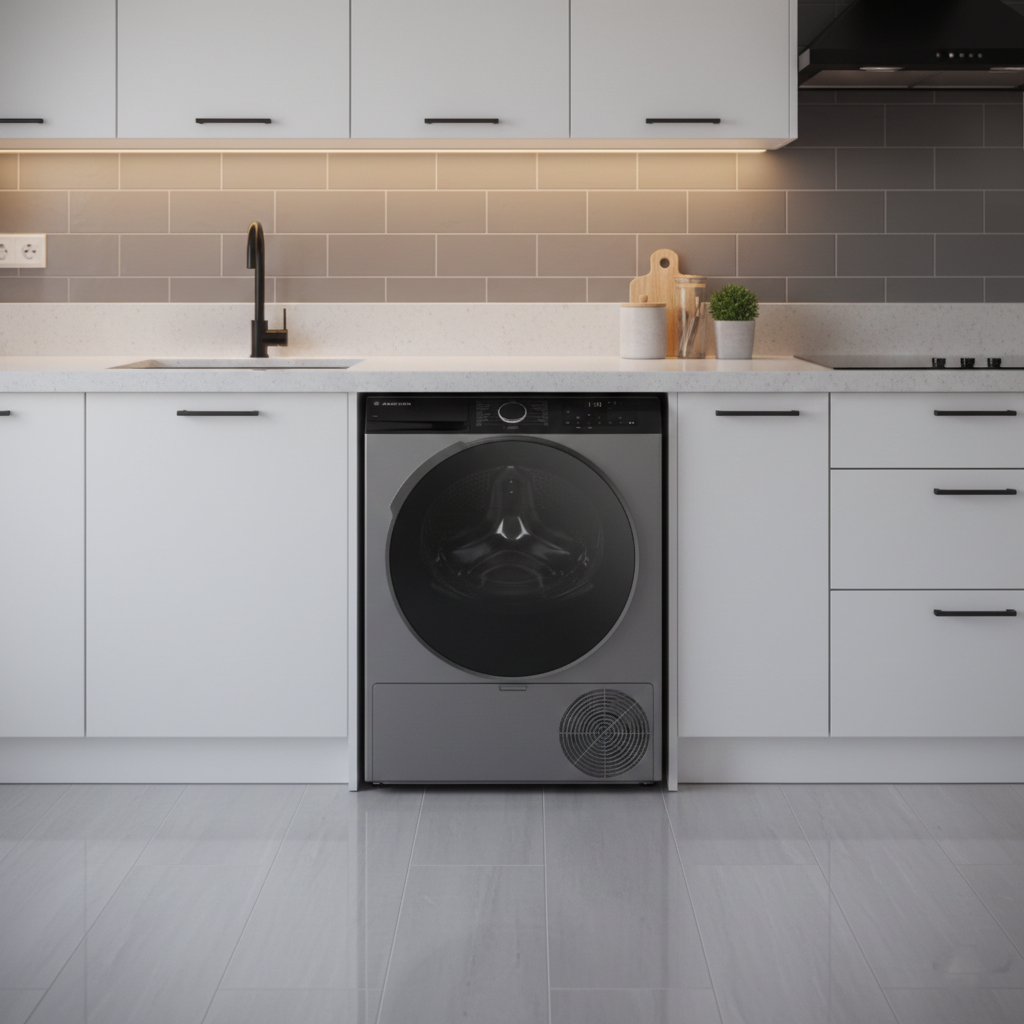 Ariston 8kg Steam Cure Tumble Dryer - Silver - ABMTD8G