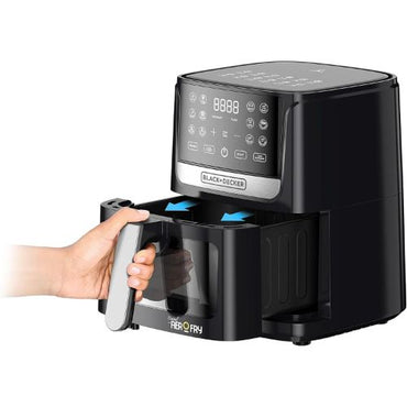 قلاية هوائية بلاك أند ديكر ايرو فراي ديجيتال – 4.5 لتر – سعة سلة 1.4 كجم – 1500 واط – موديل - AF4500