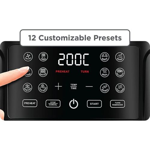 قلاية هوائية بلاك أند ديكر ايرو فراي ديجيتال – 4.5 لتر – سعة سلة 1.4 كجم – 1500 واط – موديل - AF4500