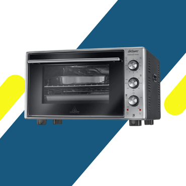 فرن أرزوم كوك آرت ماكسي 50 لتر - تربو وفولت بـ 1600 وات - زجاج مزدوج - ستانلس ستيل - موديل AR2002